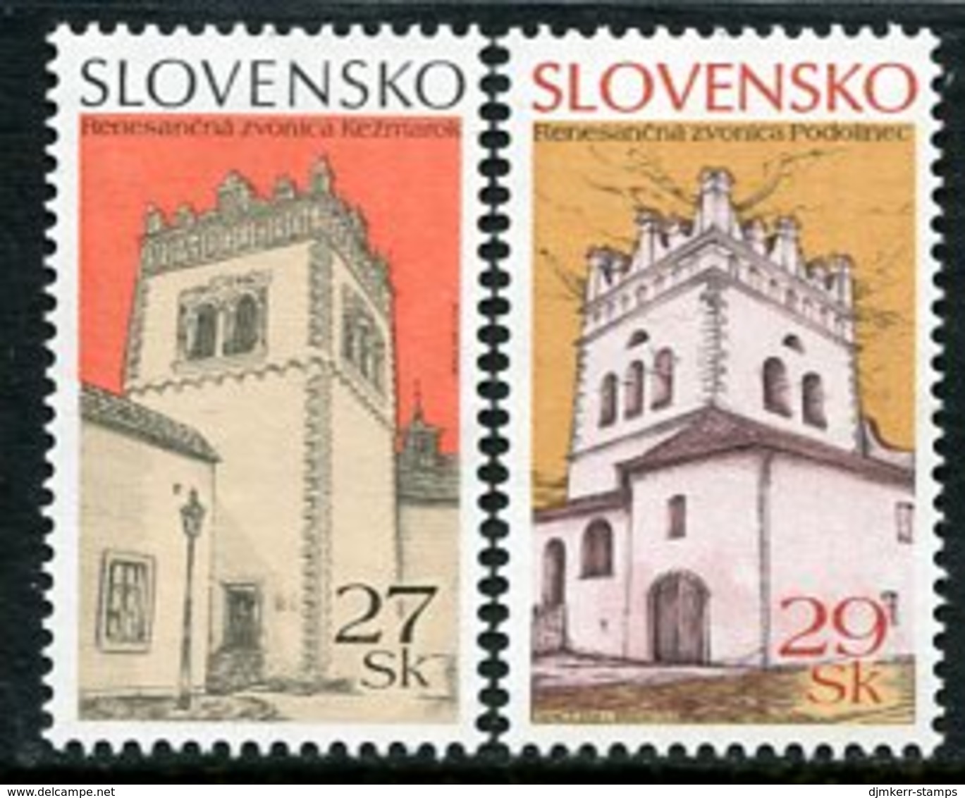 SLOVAKIA 2006 Renaissance Belfries MNH / **.  Michel 535-36 - Ongebruikt