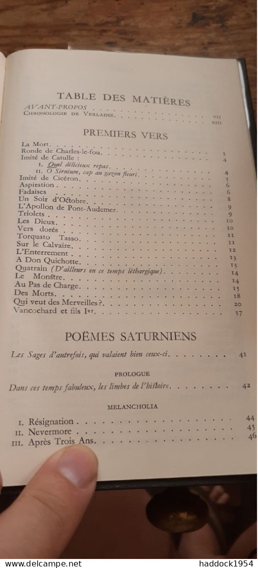 Oeuvres Poètiques Complètes VERLAINE Gallimard 1981 - French Authors
