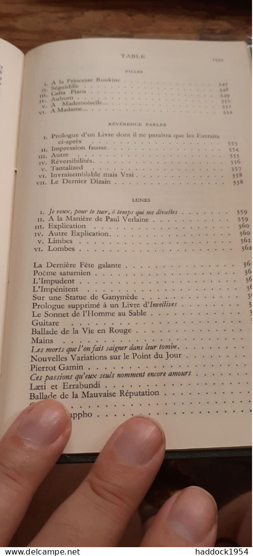 oeuvres poètiques complètes VERLAINE gallimard 1981