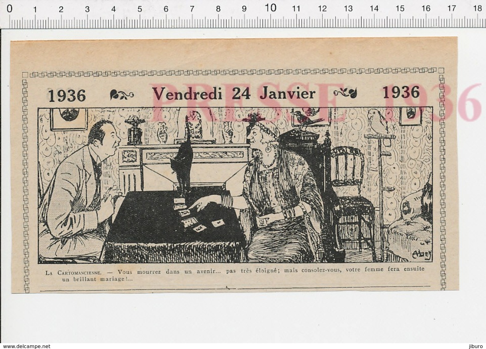 2 Scans Humour Cartomancienne Tireuse De Cartes Voyance Femme En Décolleté éventail Ancien  213-5J - Non Classificati