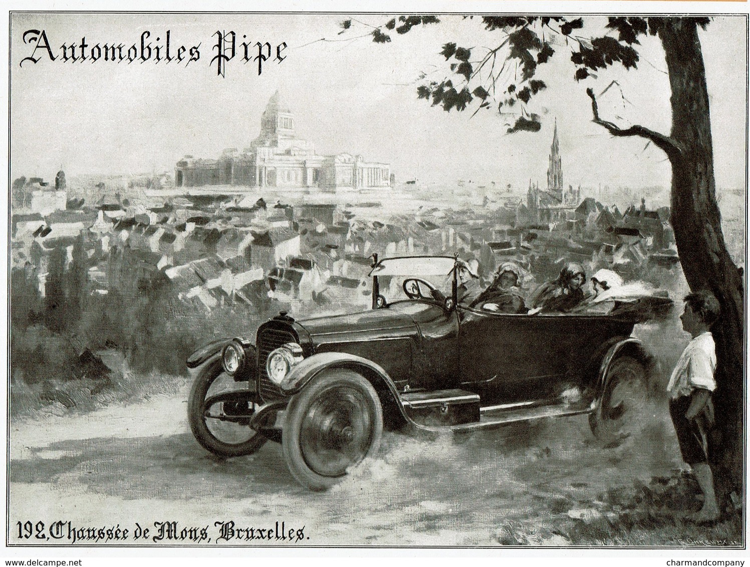 Publicité De Presse - C1915 - Automobiles PIPE - 192 Chaussée De Mons Bruxelles - 3 Scans - Publicités