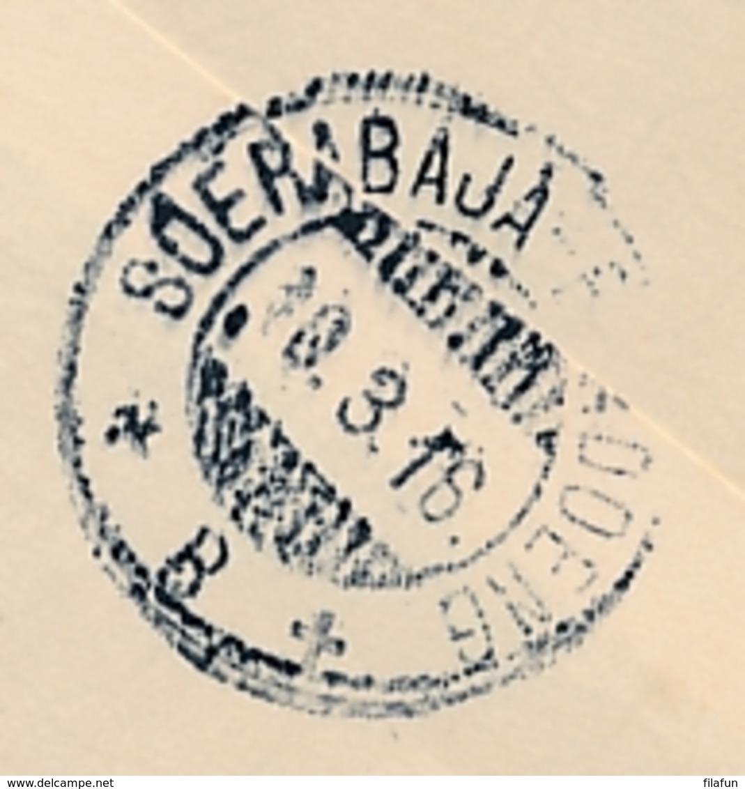 Nederlands Indië - 1916 - 10 Cent Envelop G39a Van KB Malang Via Treinstempel KB SOERABAJA-BANDOENG +B+ Naar KB Magelang - Nederlands-Indië