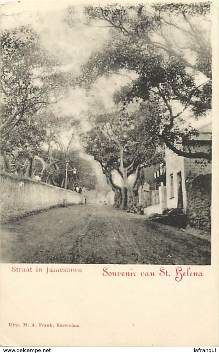 Pays Div-ref W619- Sainte Helene - Ste Helene - Straat In Jamestown - Souvenir Van St Helena  - - Sainte-Hélène