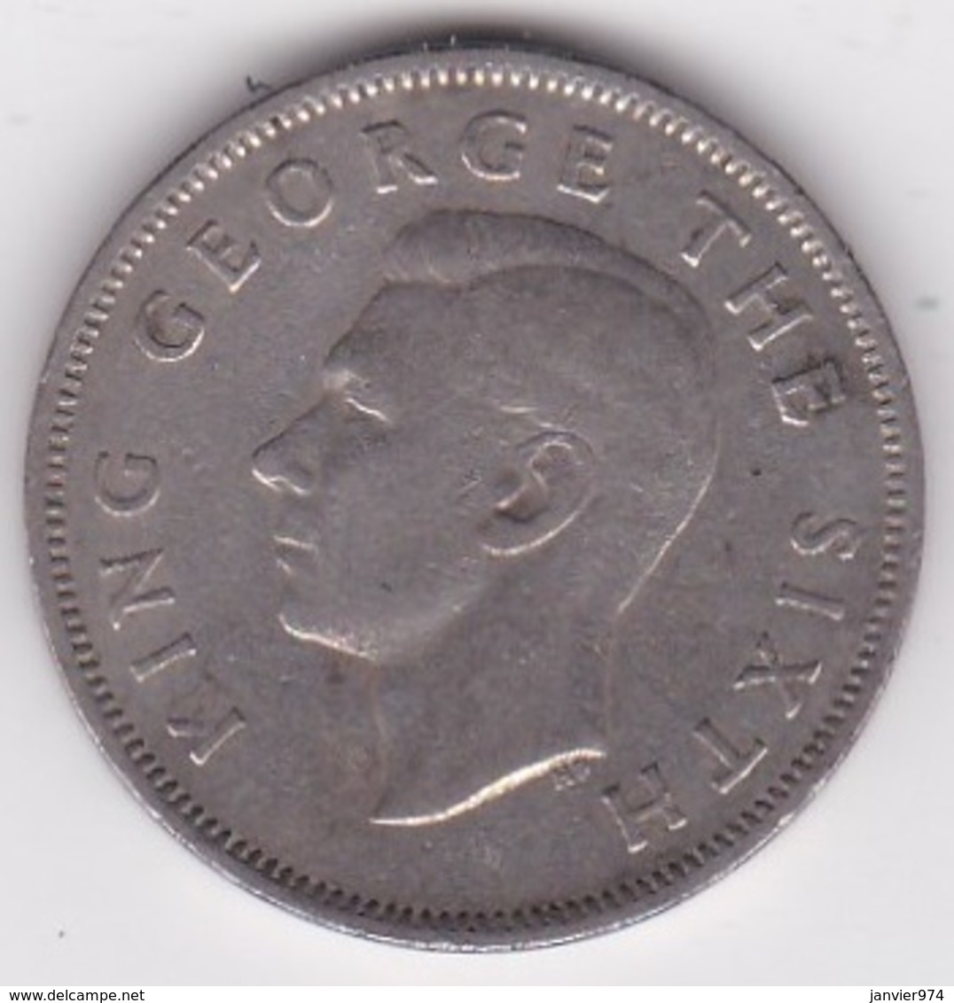 New Zealand, 1 Florin 1950 George VI. KM# 18 - New Zealand