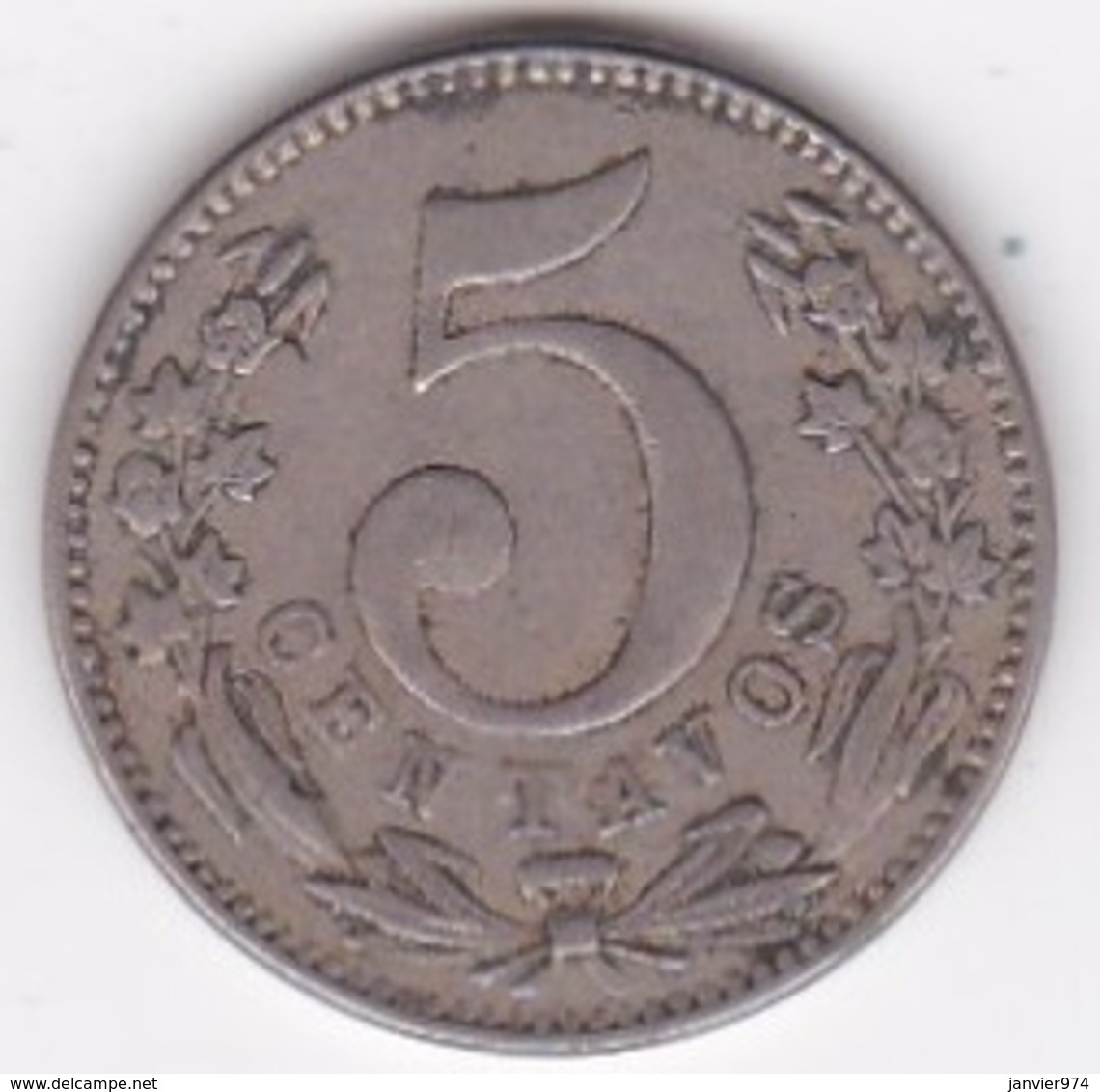 Colombia . 5 Centavos 1886. Copper-nickel . KM# 183 - Colombie