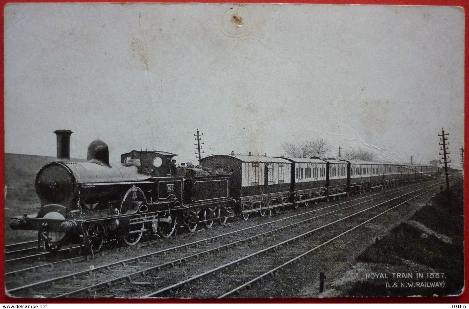 ROYAL TRAIN IN 1887 - STEAM LOCOMOTIVE - Treni