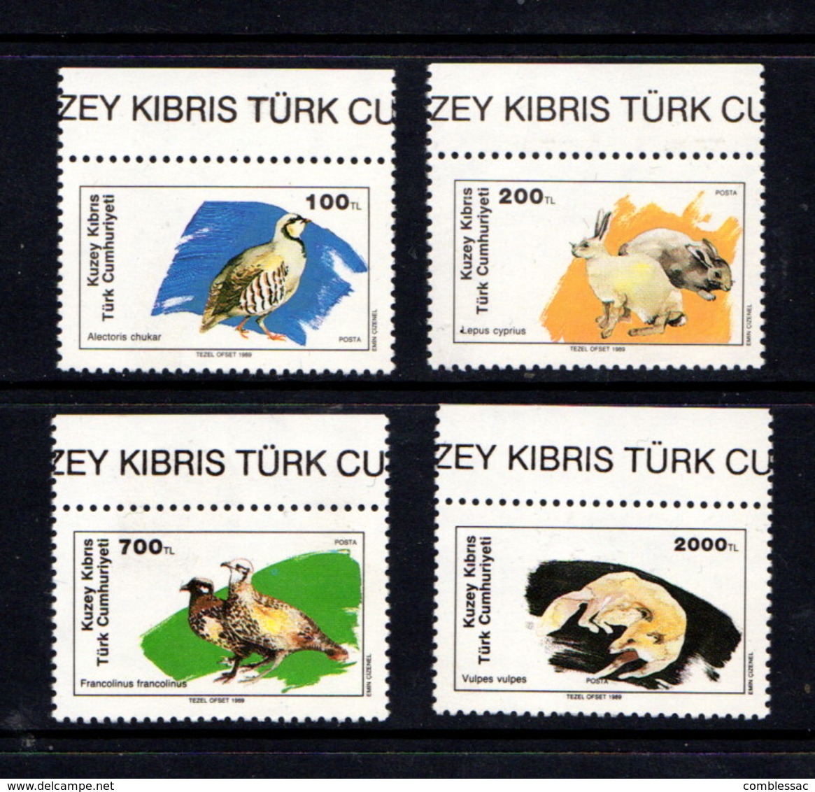 CYPRUS  TURKEY  1989    Wildlife    Set  Of  4    MNH - Nuovi