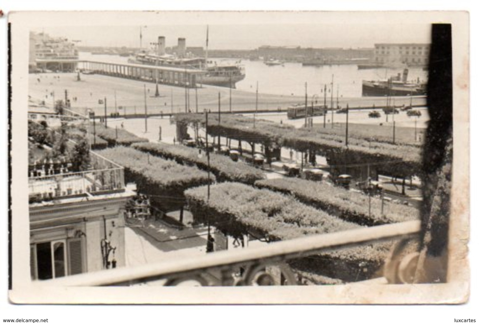 NAPOLI. PHOTO POSTCARD TAKEN FROM HOTEL GRANDE BRETAGNE. - Napoli