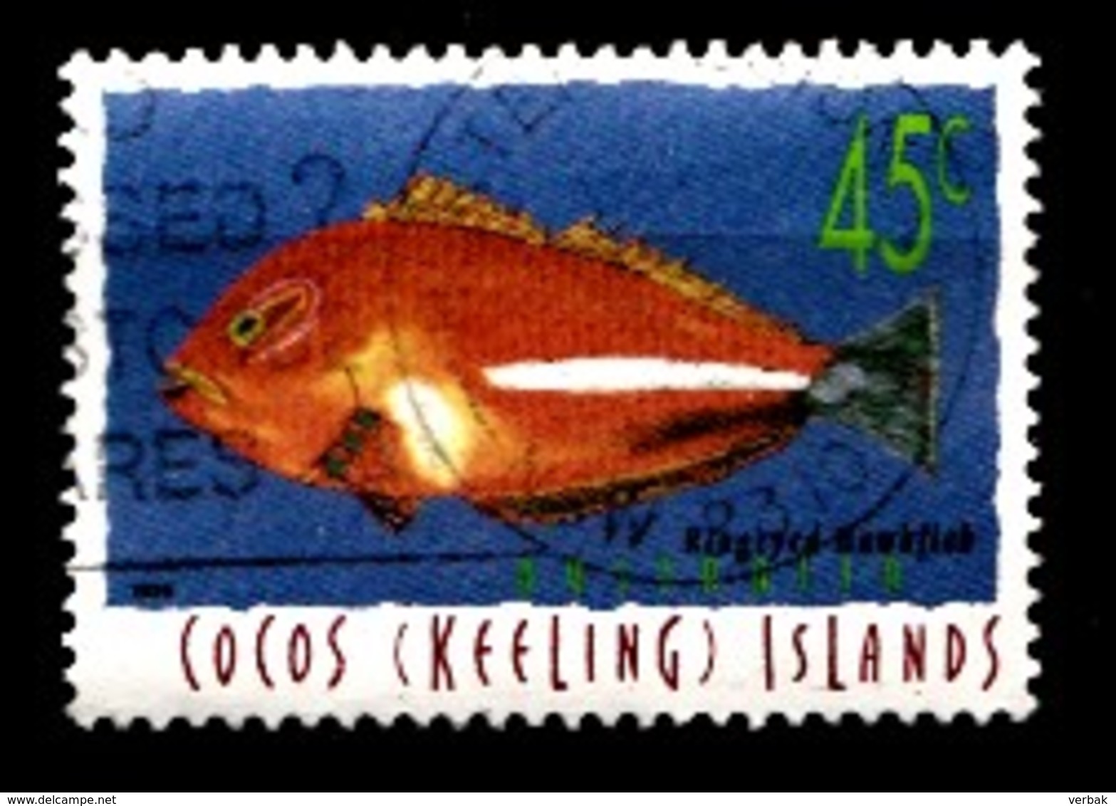 COCOS-ISLANDS 1996 Mi.nr.351 Fische  OBLITÉRÉS / USED / GESTEMPELD - Cocos (Keeling) Islands