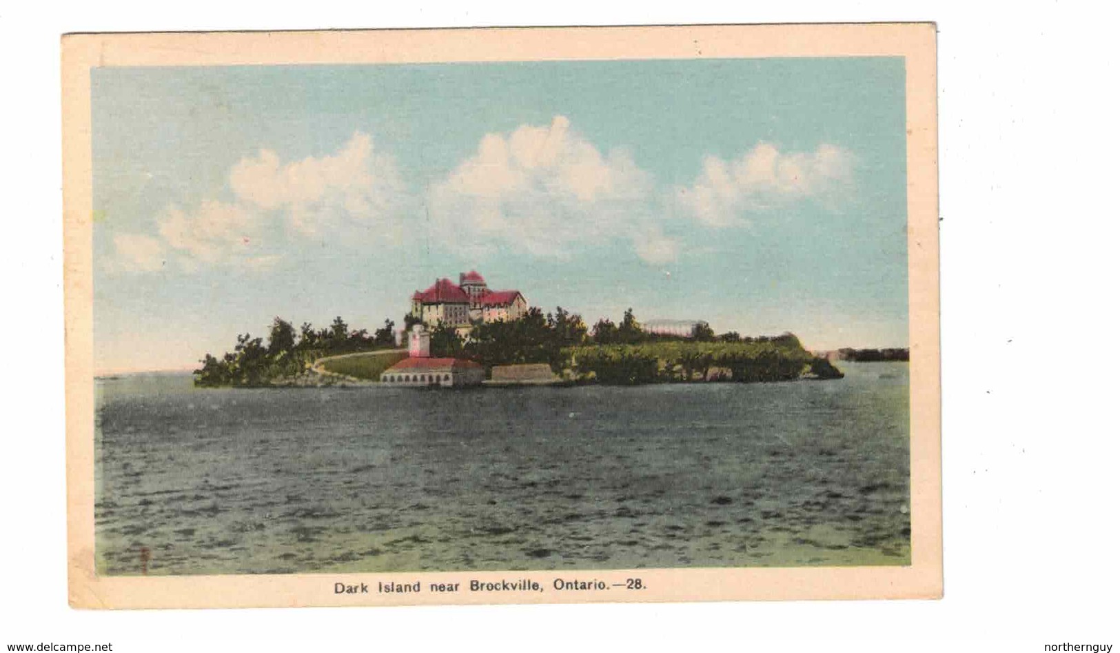 BROCKVILLE, Ontario, Canada, Singer Castle, Dark Island, 1000 Islands, 1941 WB Postcard, Leeds County - Brockville