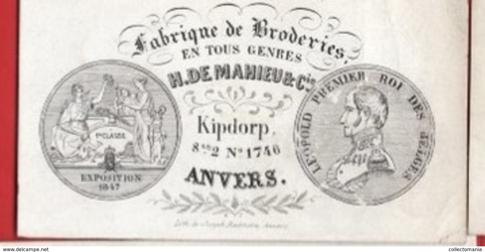 Lot85B : 9 ViSiT Cards, Printer: All  RATiNCKX In ANVERS Antwerpen Porseleinkaarten Circa 1840 à1860 Hand Press Litho - Cartes De Visite