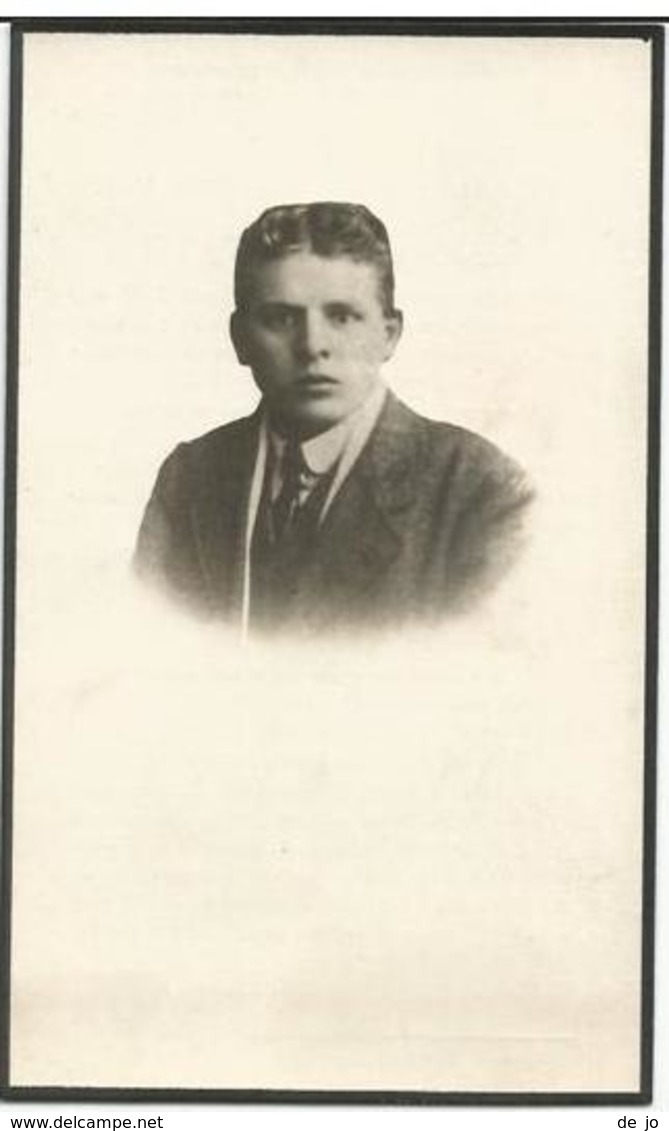 NUYTS Ludovicus °1897 Antwerpen + 1921 Oorlogslachtoffer WW1 Kamp Duitsland Doodsprentje Image Mortuaire Funeral Card - Godsdienst & Esoterisme