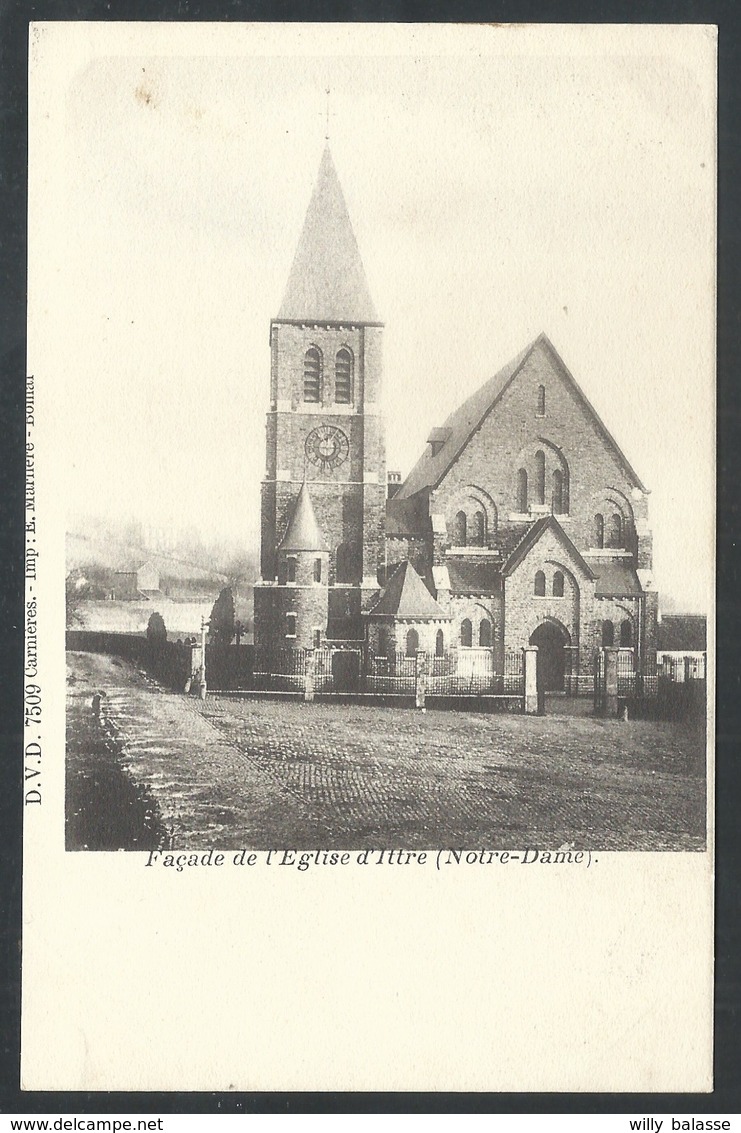 +++ CPA - Façade De L'Eglise D' ITTRE - DVD 7509   // - Ittre