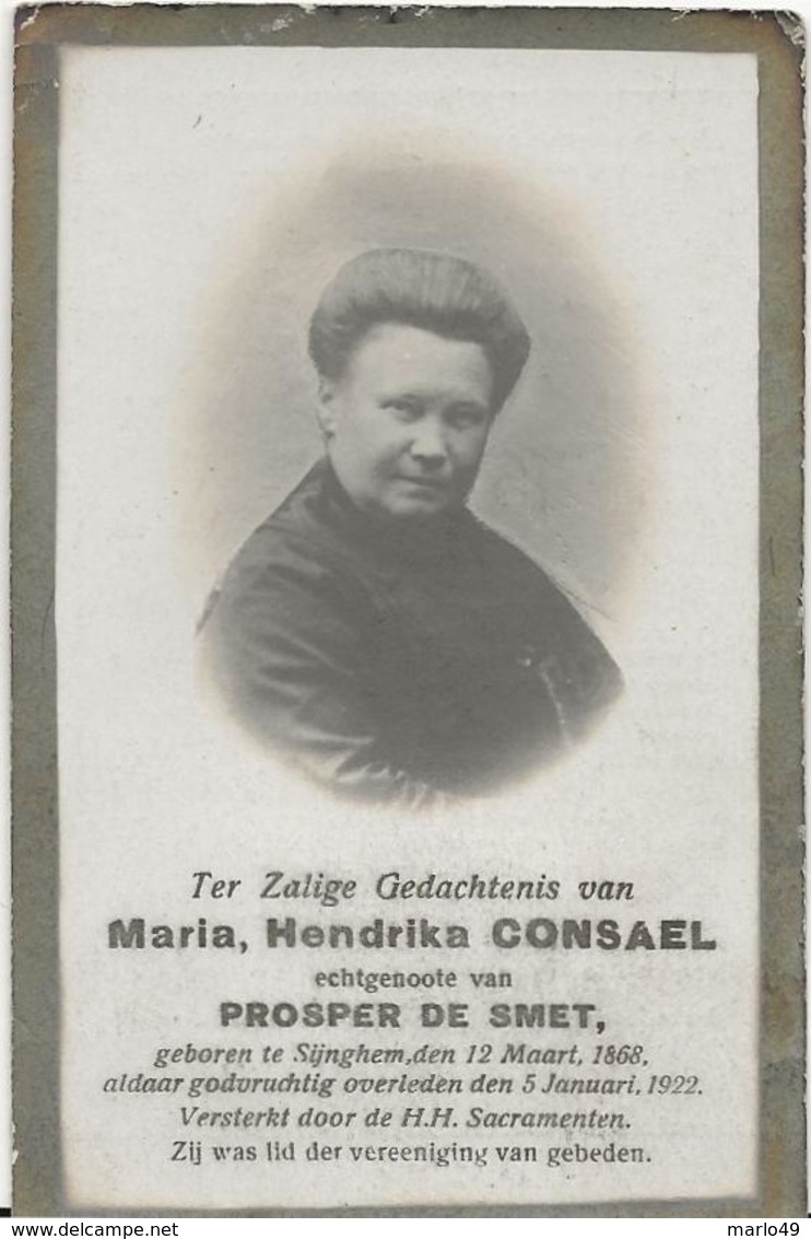 DP. MARIA CONSAEL ° SIJNGHEM 1868- + 1922 - Religione & Esoterismo