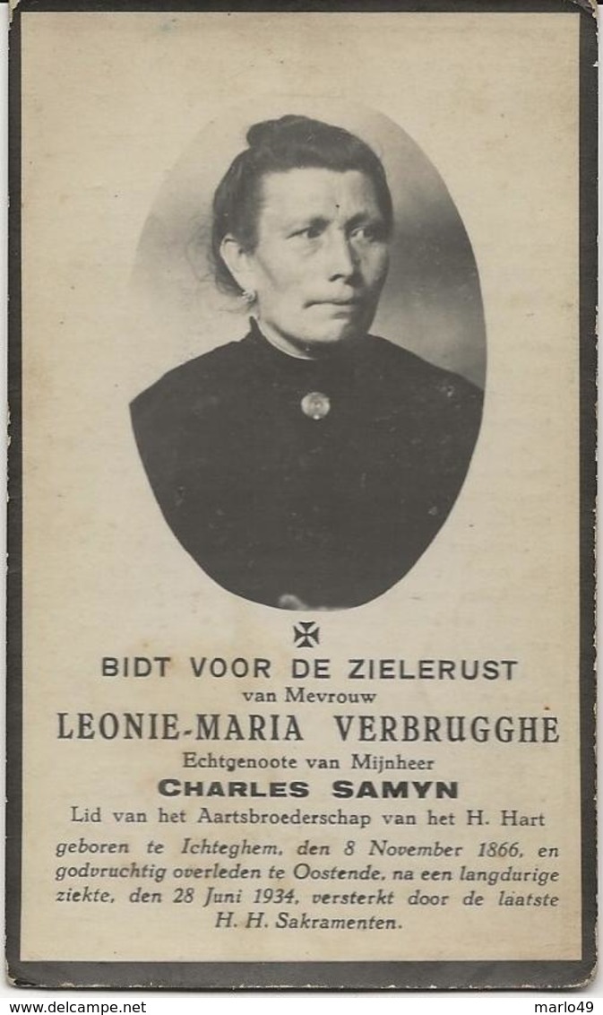 DP. LEONIE VERBRUGGHE ° ICHTEGHEM 1866- + OOSTENDE 1934 - Religion & Esotericism