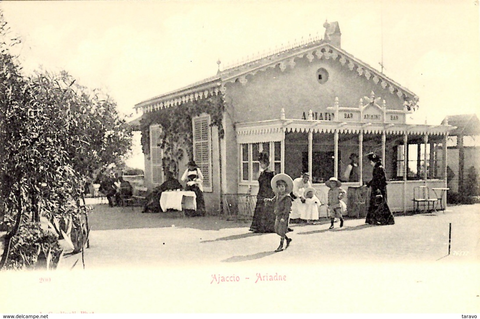 CORSE -- AJACCIO - Bar De L'ARIADNE (Salon De Thé Bar, Annexe Du Grand Hôtel Continental) - Années 1900 - Ajaccio