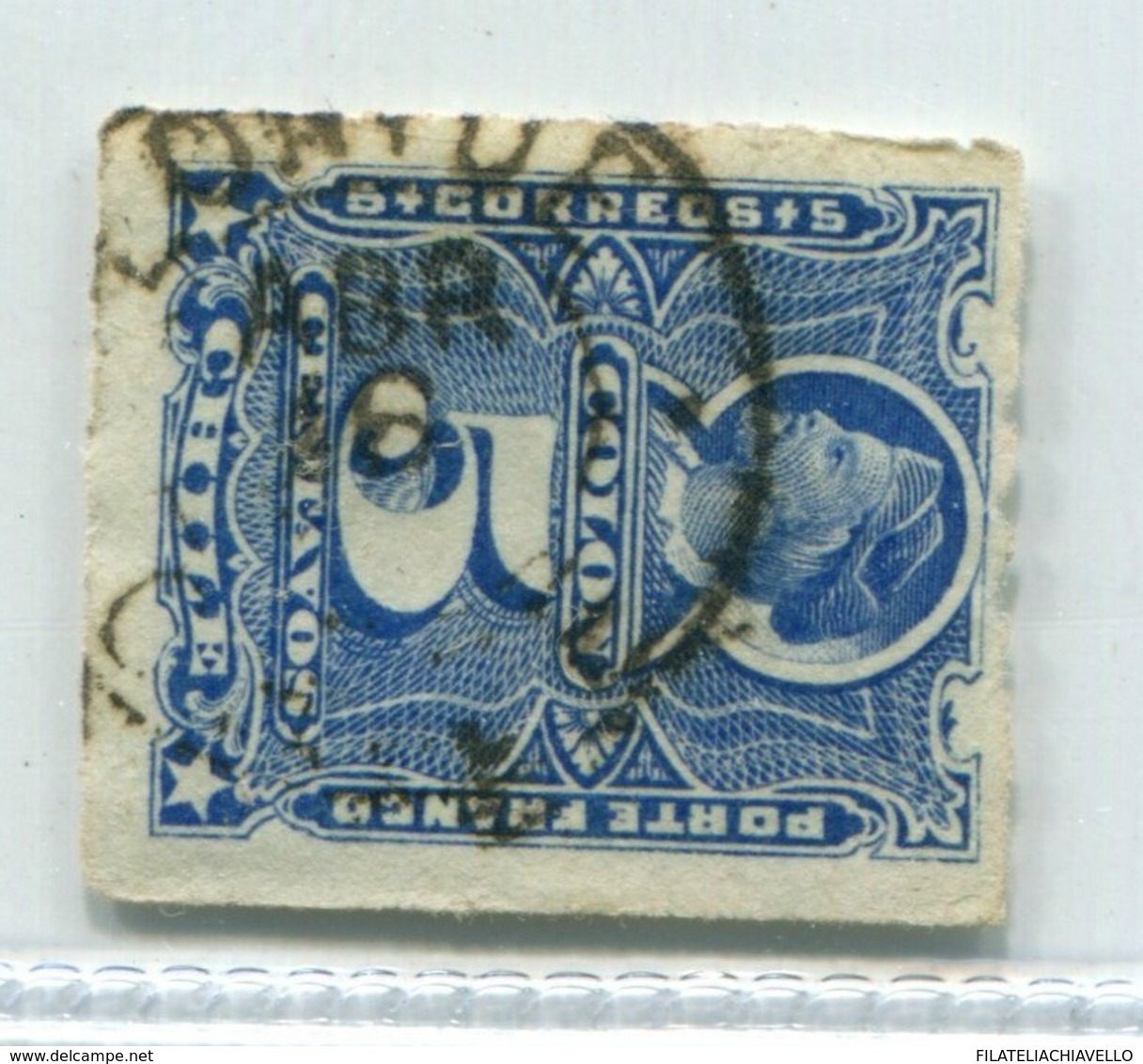 CHILE COLUMBUS COLON STAMP Cancel   LONTUE # 36082  111019 - Chili