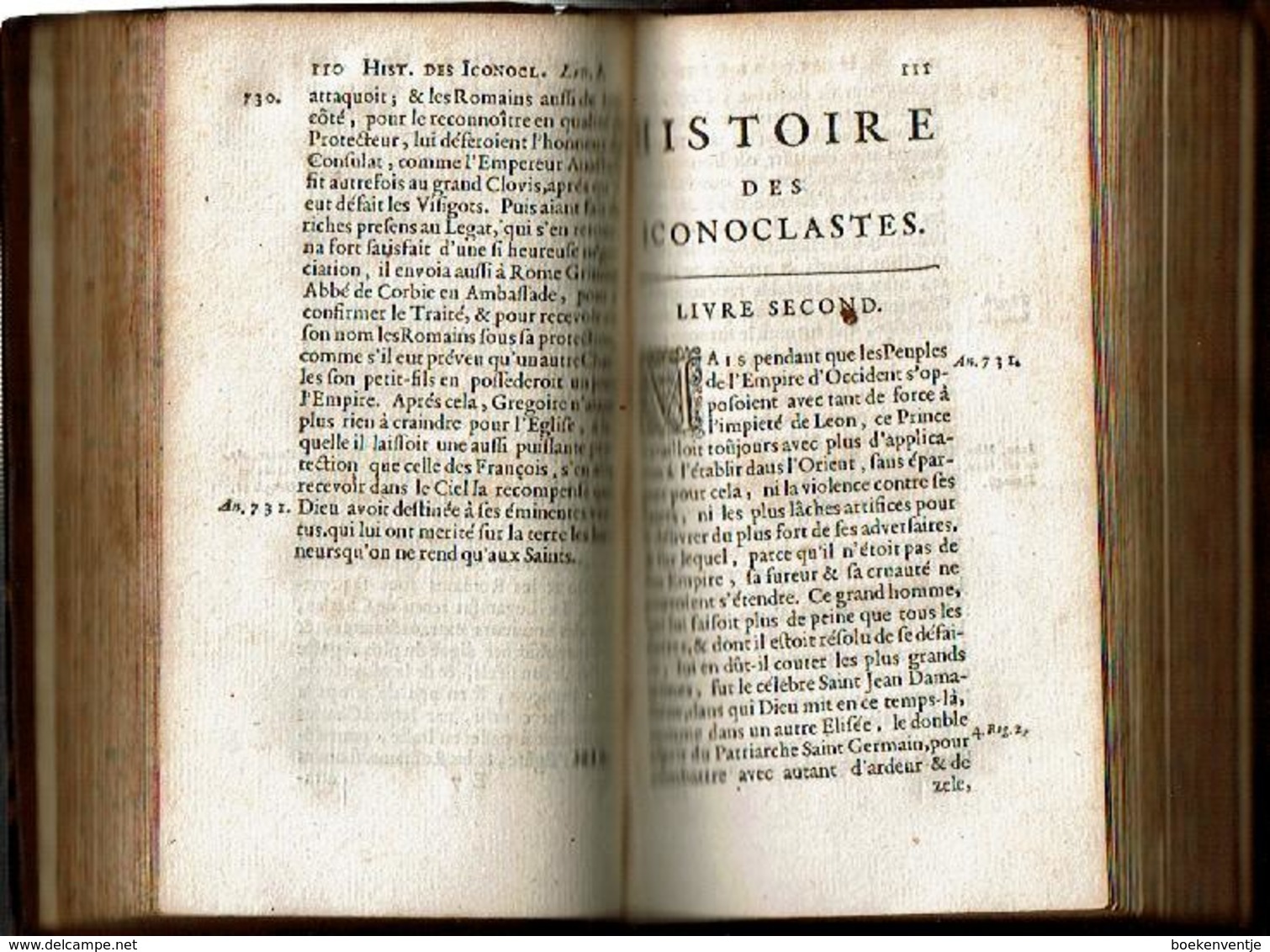 Histoire De L'Heresie Des Iconoclastes, Et De La Translation Aux François (T 1er) - Tot De 18de Eeuw