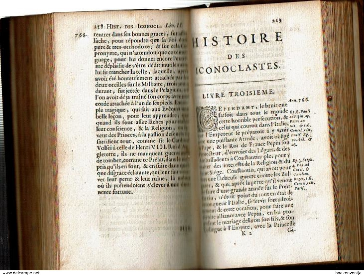 Histoire De L'Heresie Des Iconoclastes, Et De La Translation Aux François (T 1er) - Before 18th Century