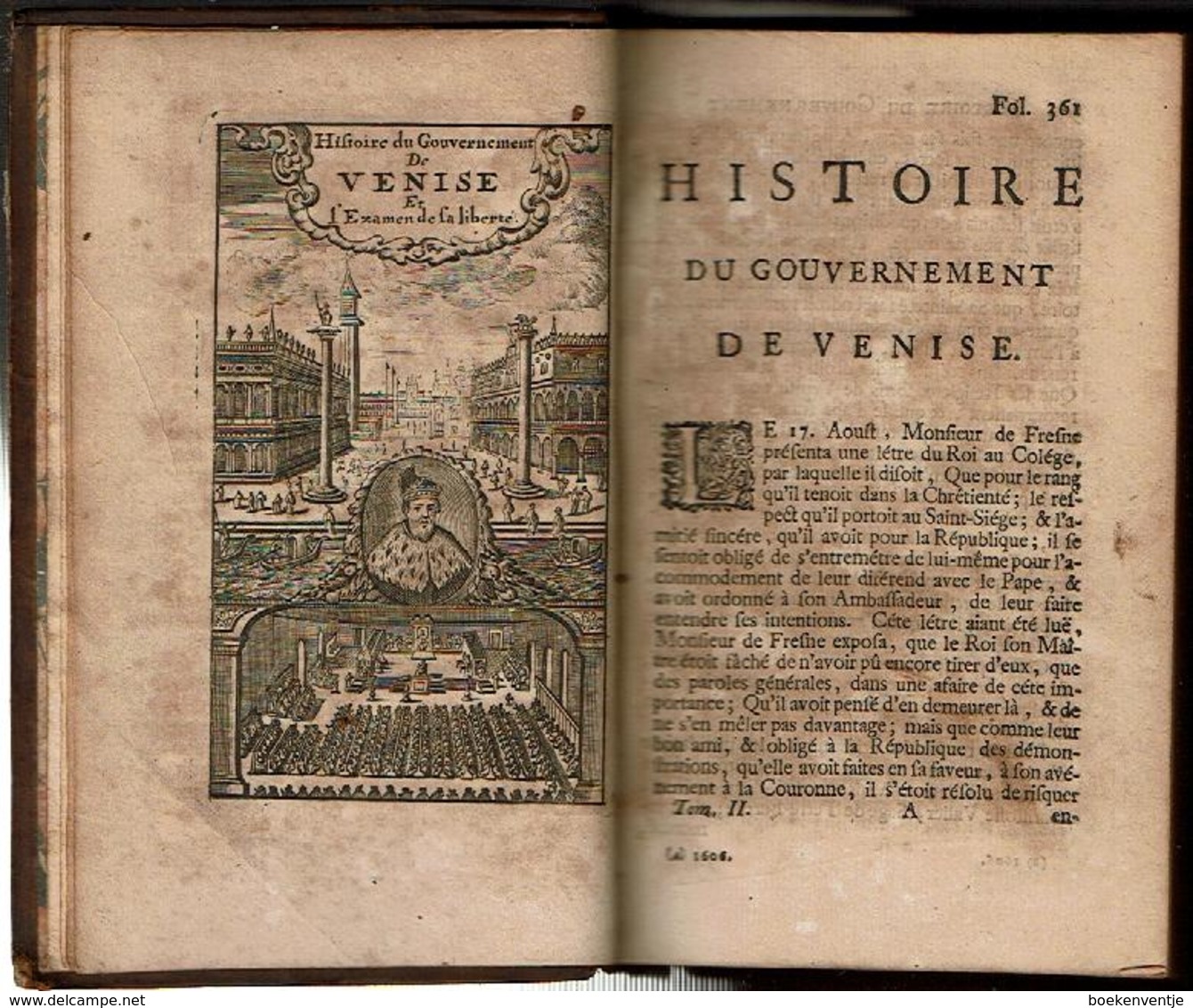 Histoire Du Gouvernement De Venise. (Tôme 2 Et 3) - 1701-1800