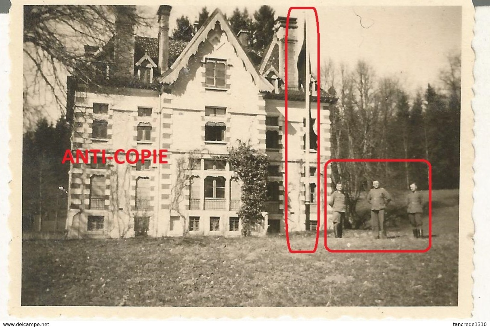 WW2 Rare PHOTO ORIGINALE Soldat Allemand Château De Mérode à MAÎCHE Montbeliard 25 DOUBS N°1 - 1939-45