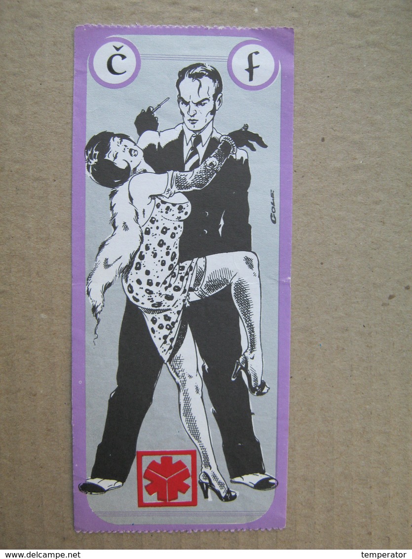 Dance Ticket ? ( Erotik 2 ) 16 X 6,9 Cm - Konzertkarten