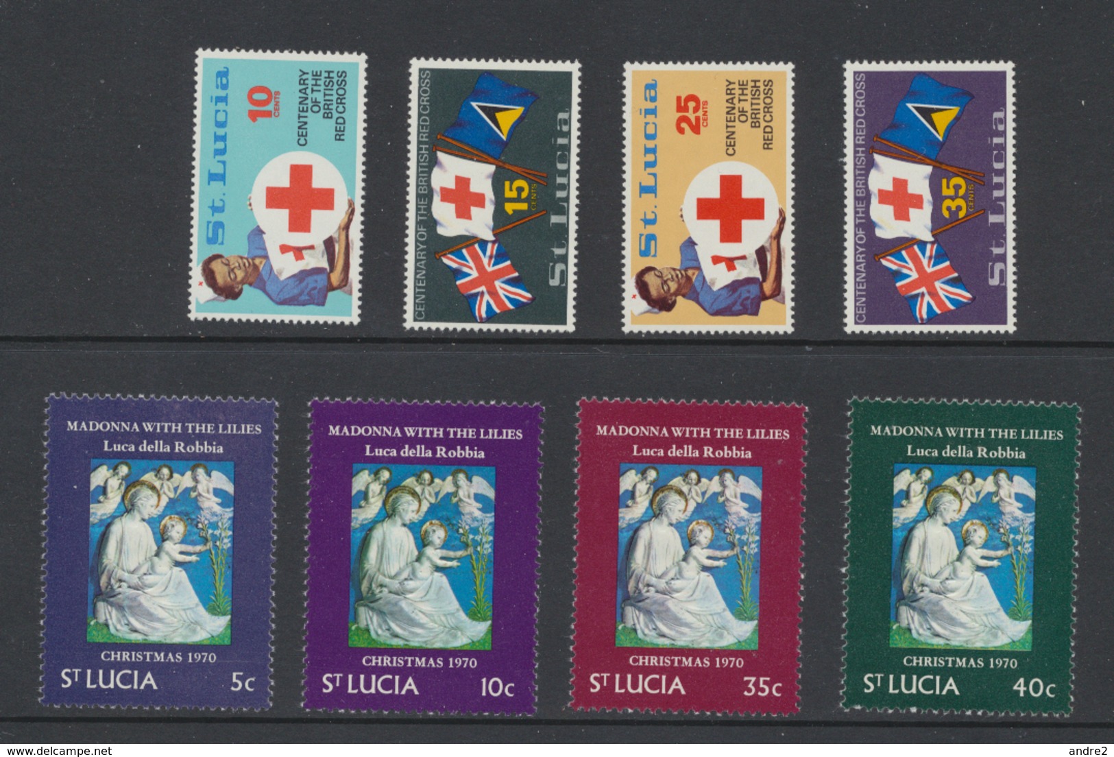 Sainte-Lucie Sint-Lucia  1967-1970 Années Complètes  MNH *** - Ste Lucie (...-1978)