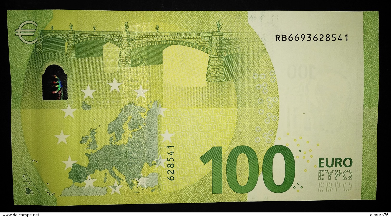 100 EURO DRAGHI  R011E4 Germany  Serie RB  Perfect UNC - 100 Euro