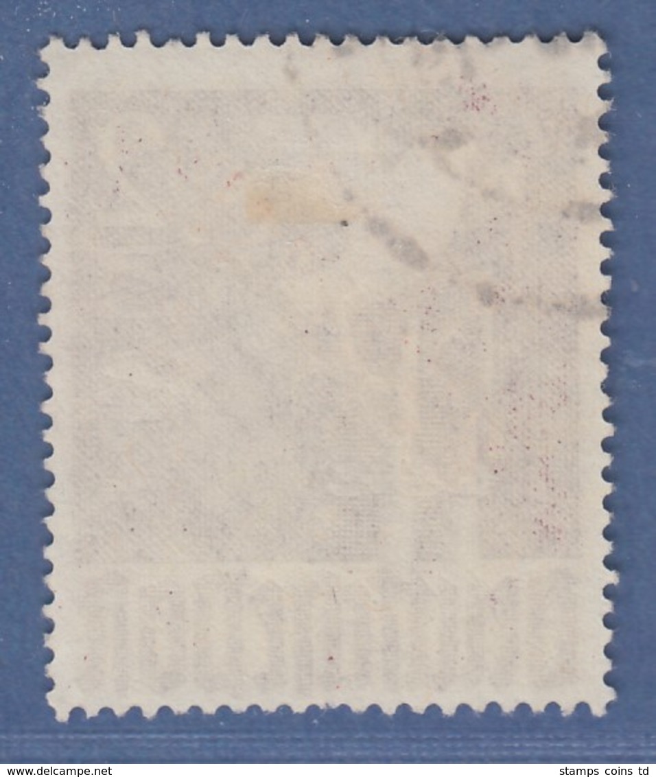 Berlin 1949 Rotaufdruck 2 DM  Mi.-Nr. 34 Gestempelt, Kurzer Zahn Unten Mittig.  - Sonstige & Ohne Zuordnung