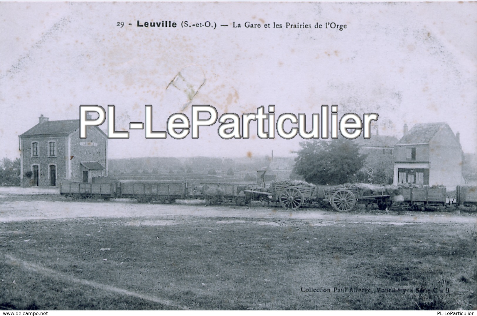CPA   Leuville Sur Orge   La Gare Et Les Prairies De L'Orge - Andere & Zonder Classificatie