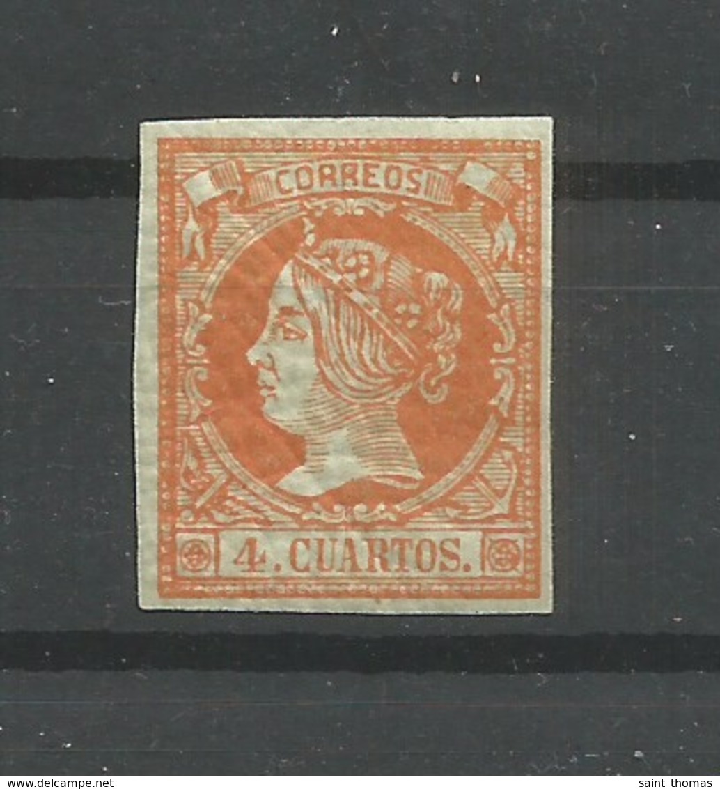 España Spain Espagne Edifil 52 Mint / MH / * 1860 - Nuevos