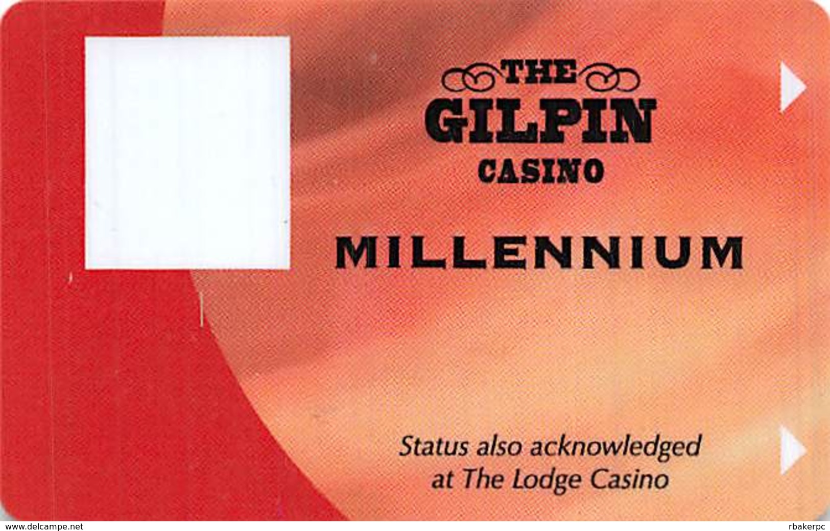 Gilpin Casino - Black Hawk, CO - BLANK 13th Issue Slot Card  ...[RSC]... - Casino Cards