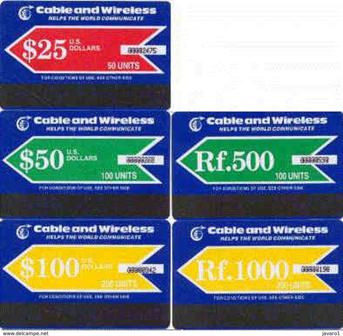 MALDIVES : A1 2 3 5 6  (5Xsets Of Autelca 5 Cards Set)  MINT (multiple Bid) - Maldive