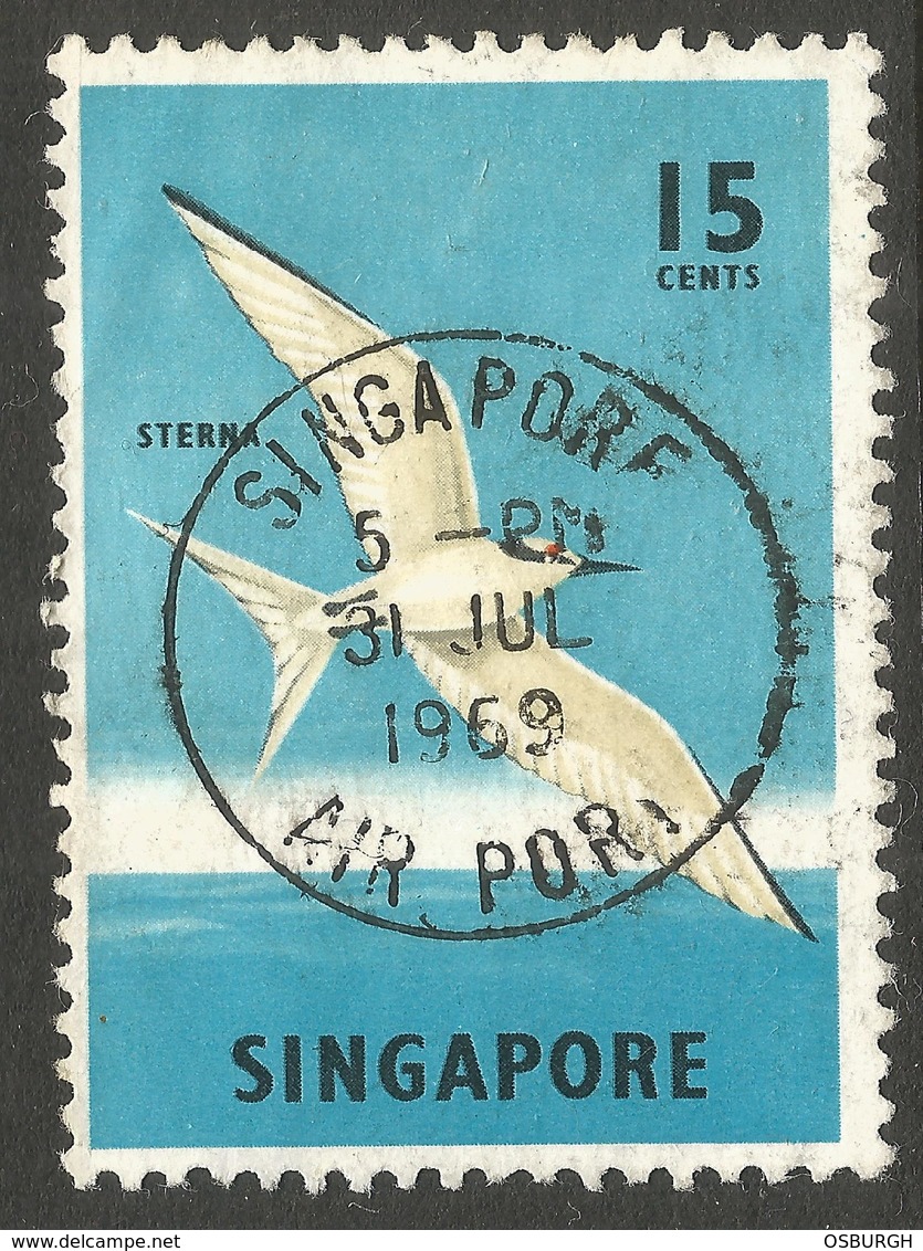 SINGAPORE. 1969. 15c SEA BIRD USED - Singapore (1959-...)