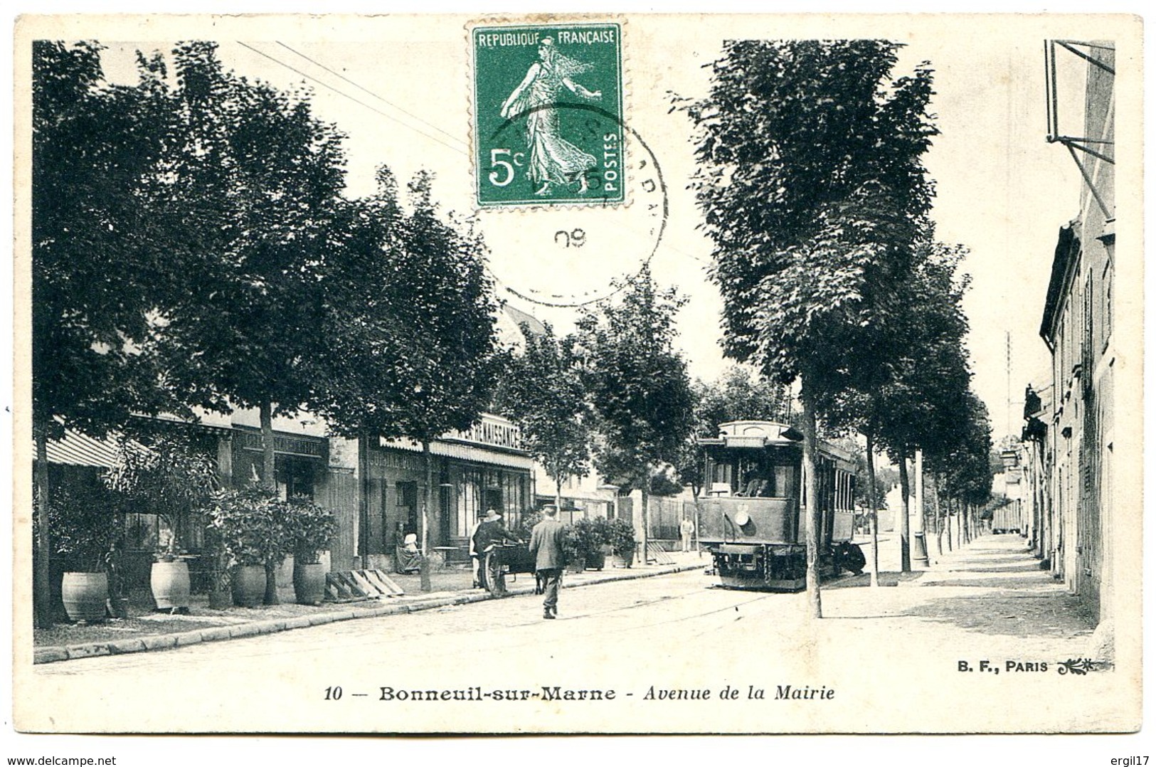 94380 BONNEUIL - Avenue De La Mairie - Tramway Beau Plan, Restaurant Cuisine Bourgeoise - Bonneuil Sur Marne