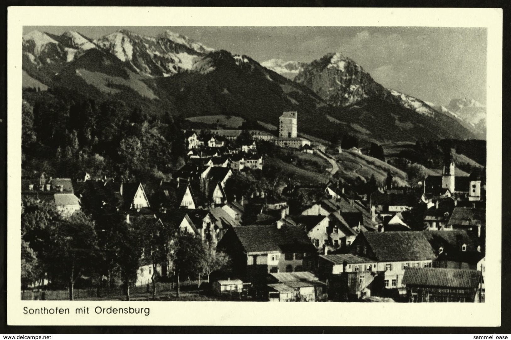 Sonthofen / Allgäu  -  Mit Ordensburg  -  Ansichtskarte Ca.1925     (12034) - Sonthofen