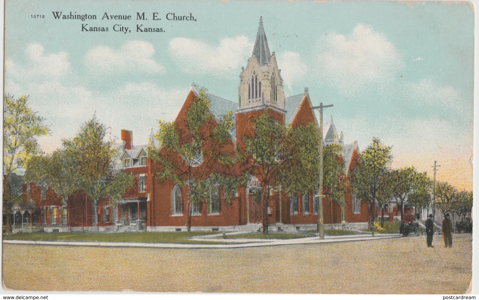 Kansas City KS Washington Avenue ME Church Postcard - Kansas City – Kansas