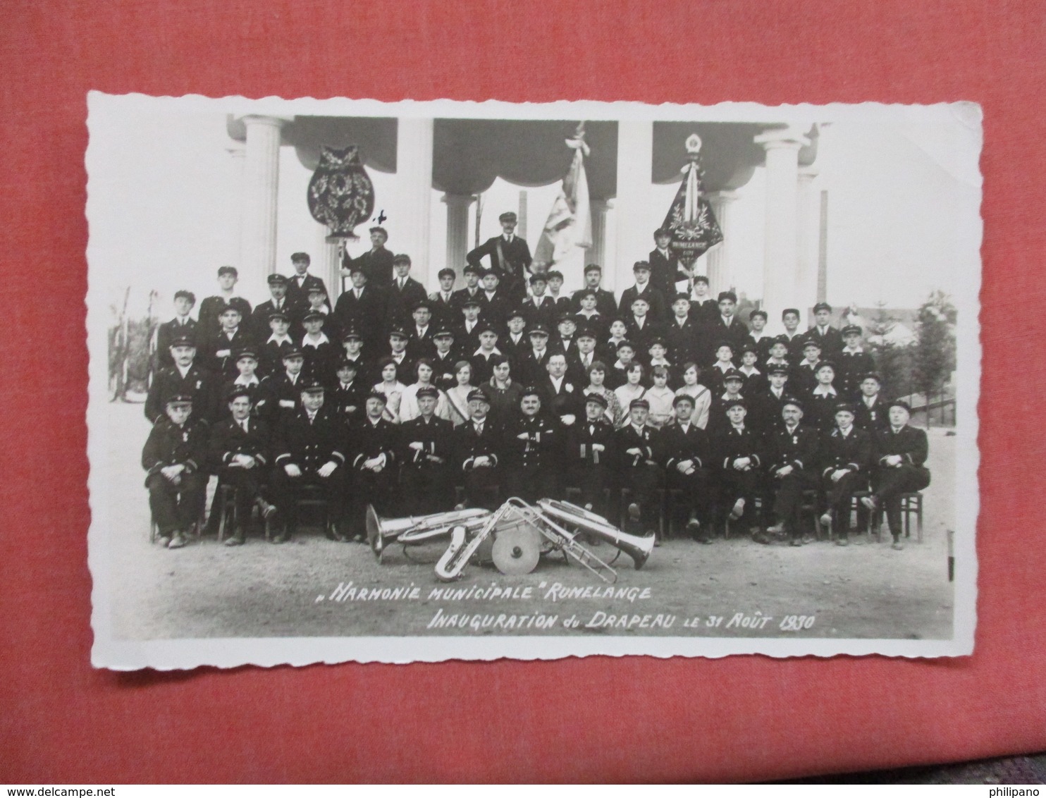 RPPC Harmonie Municipal Rumelange  Drapeau 1930  Ref 3754 - To Identify