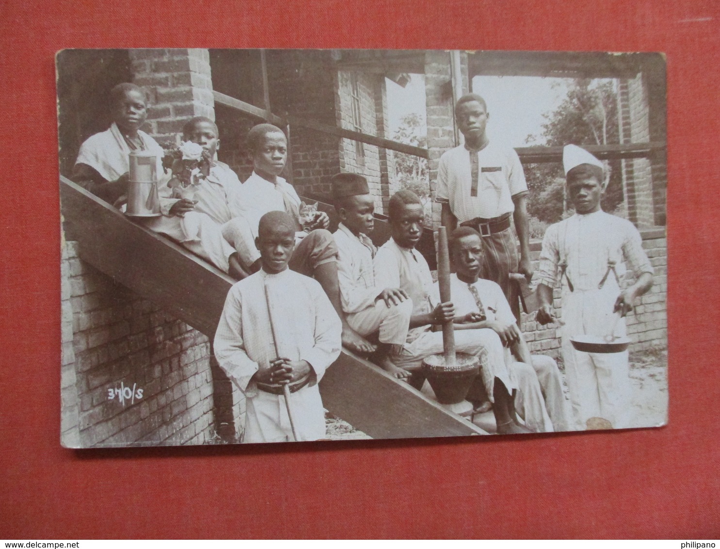 RPPC  Group Of Blacks    Ref 3754 - To Identify