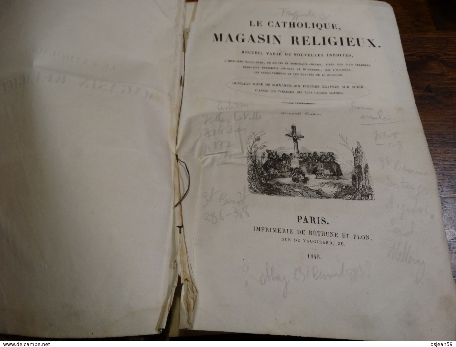 Le Catalogue,magasin Religieux. Année 1845.408 Pages. - Godsdienst