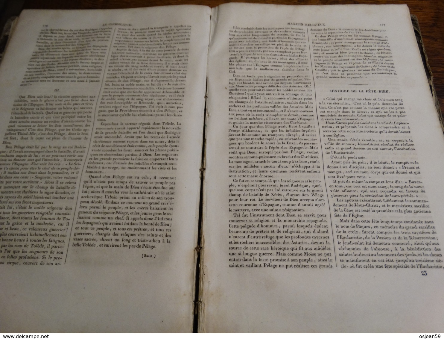 Le catalogue,magasin religieux. Année 1845.408 pages.