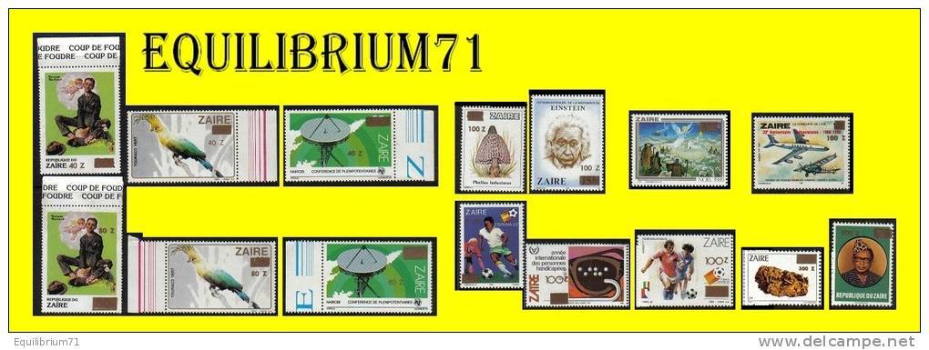 1395/1409**  Tranche "C" / Uitgifte "C" - ZAIRE - Neufs