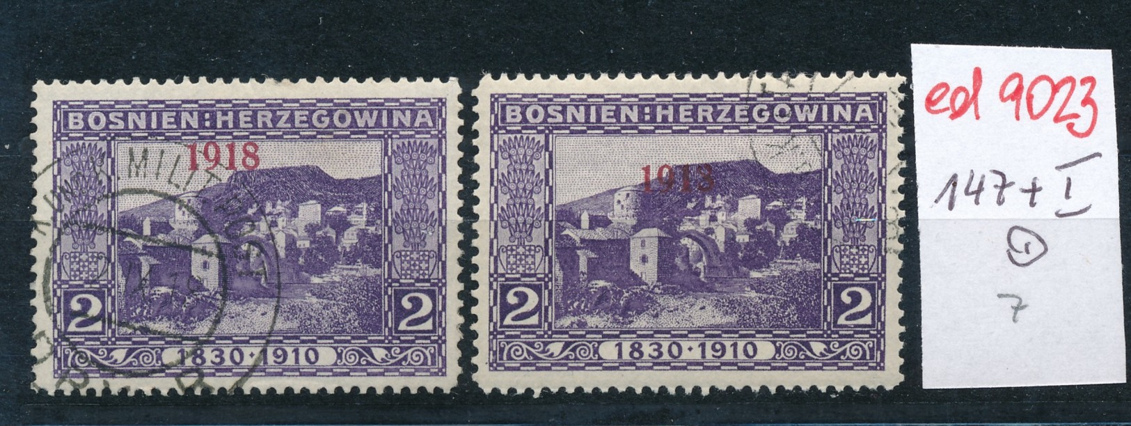 Österreich-Feldpost Bosnien 147+147 I O  (ed9023  ) Siehe Scan - Sonstige & Ohne Zuordnung