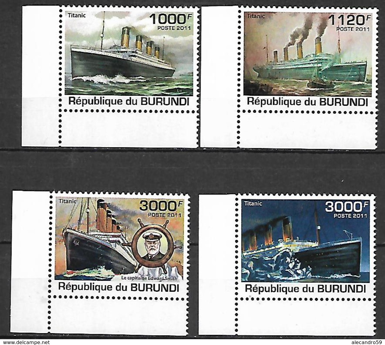 Burundi 2011 The 100th Anniversary Of The Titanic Disaster MNH - Schiffahrt