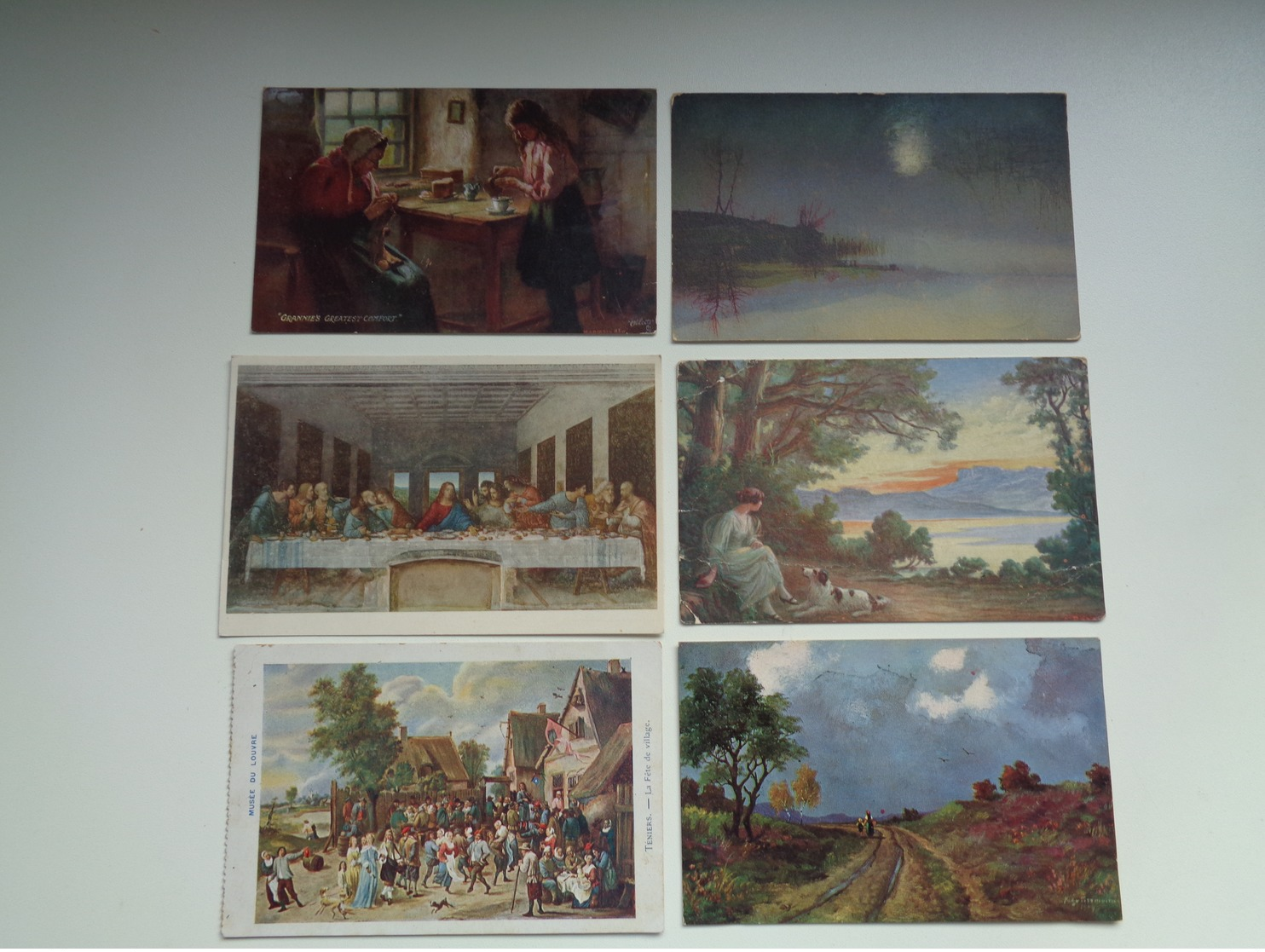 Beau Lot 60 Cartes Postales Fantaisie Peintures  Peinture     Mooi Lot 60 Postkaarten Fantasie  Schilderijen  Schilderij - 5 - 99 Postkaarten