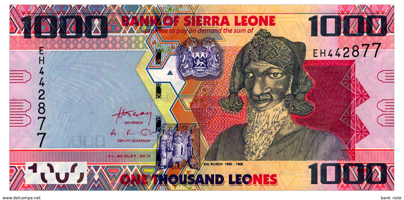 SIERRA LEONE 1000 LEONES 2013 Pick 30b Unc - Sierra Leona