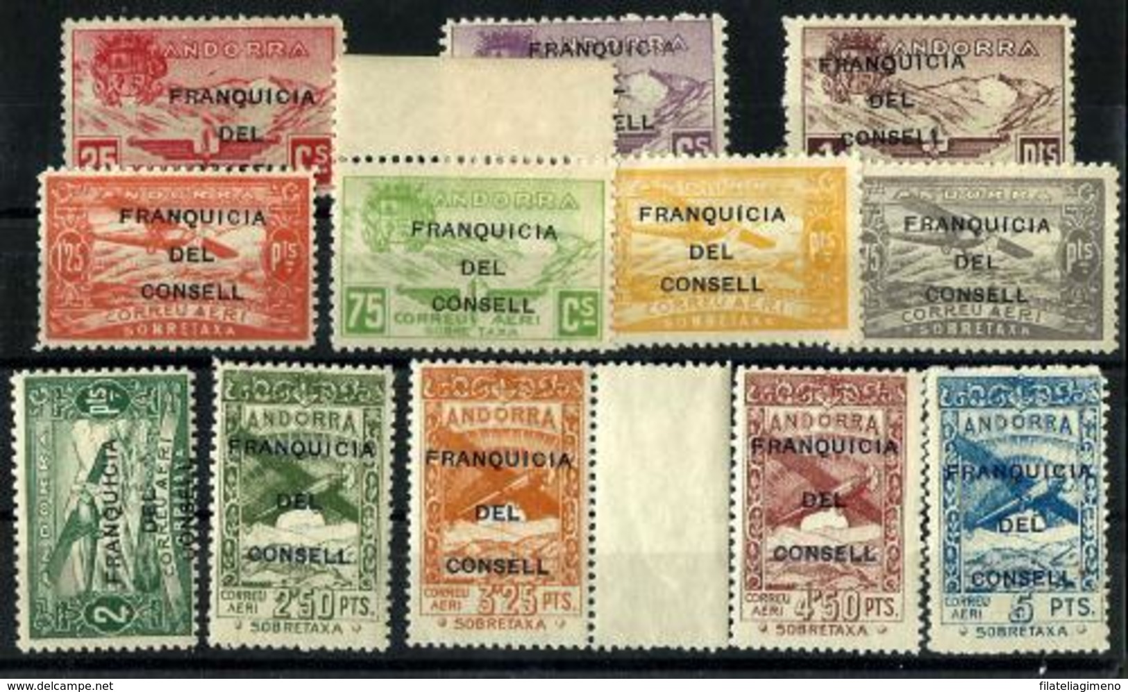 Andorra Española NE-25/36 En Nuevo - Unused Stamps