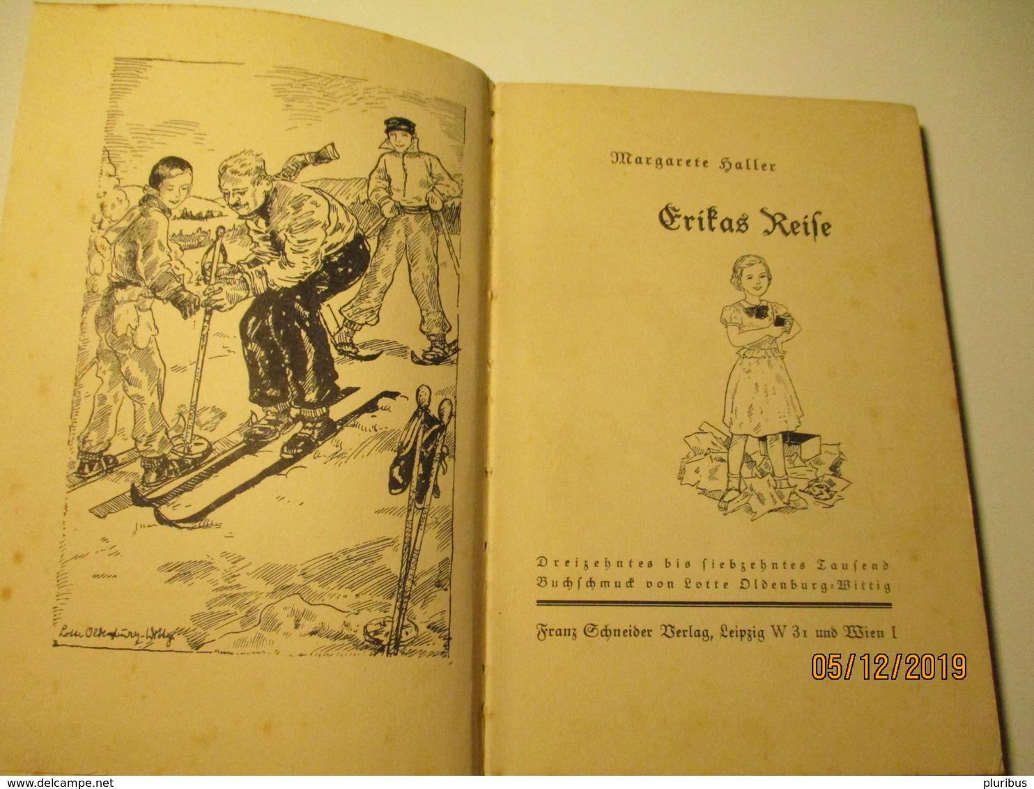 M. HALLER , ERIKAS REISE , OLD BOOK , 0 - Old Books