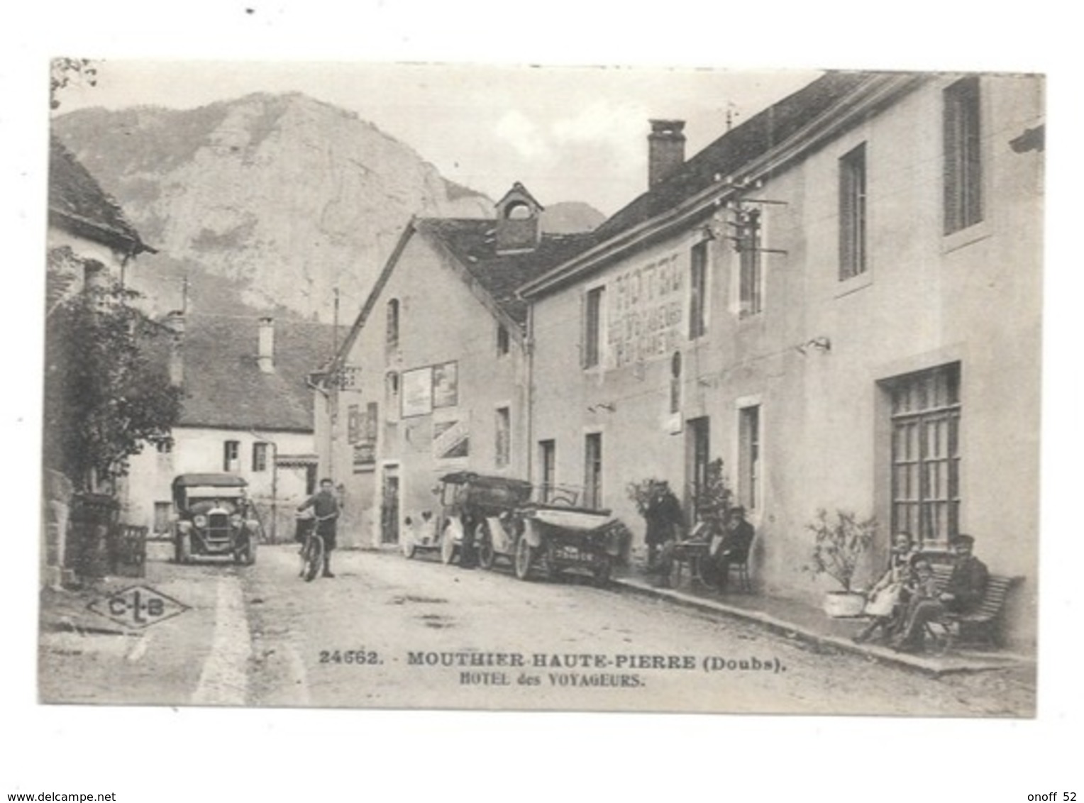 MOUTHIER HAUTE-PIERRE DOUBS HOTEL DES VOYAGEURS PUBLICITE - Autres & Non Classés