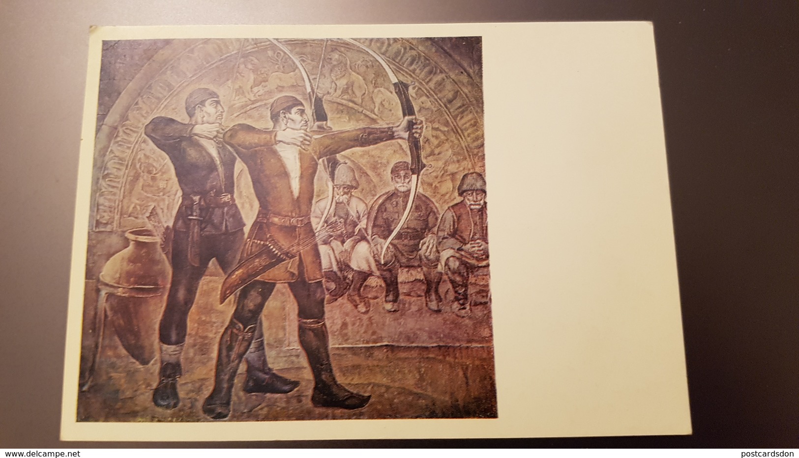 Georgia. "Old Archers" By Boldyrev  - OLD USSR Postcard -1976 - ARCHERY - Arch - Archery